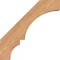 Ekena Millwork 3 1/2"W x 14"D x 14"H Balboa Smooth Knee Brace, Western Red Cedar BRC04X14X14BOA00SWR - alternate 4